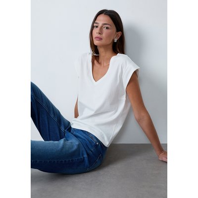 T-shirt col v 100% coton biologique T JOSS V ETAM