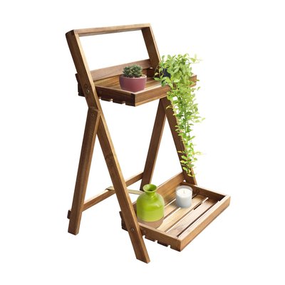 Etagère à plantes en acacia CEMONJARDIN