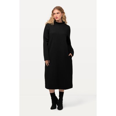 Robe en molleton texturé à col montant et ULLA POPKEN