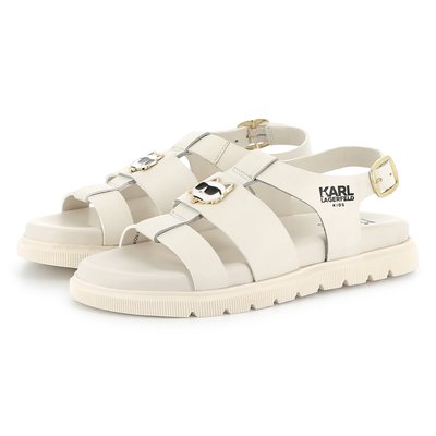 Sandales en cuir avec boucle KARL LAGERFELD KIDS