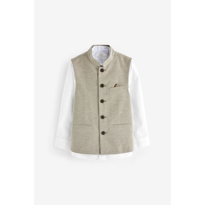 Gilet à col mao coupe classique NEXT