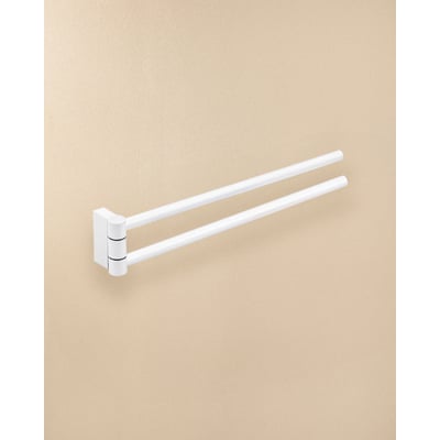 Porte Serviette Double Pivotant mural  B&W COSMIC