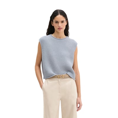 Pull sans manches loose en doux mélange de coton bio MARC O'POLO