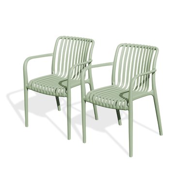 Lot de 2 fauteuils en Polypropylène TIAGO CITY GARDEN