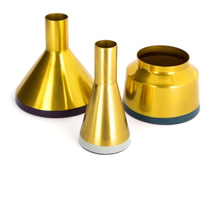 Vases en métal rond, déco culture (lot de 3) ARTE ESPINA
