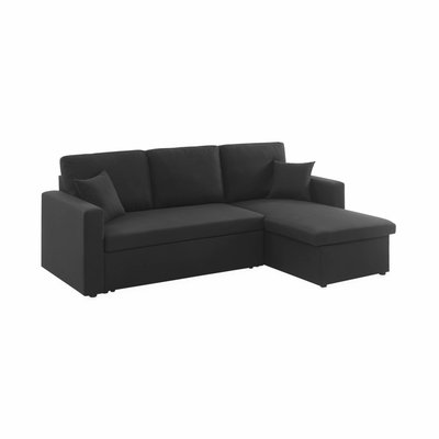 Canapé d'angle convertible réversible 3 places tissu IDA SWEEEK