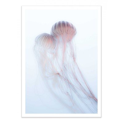 Affiche d’art et cadre noir 50 x 70 cm - Lovers - Takeshi  Marumoto WALL EDITIONS