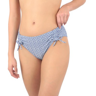 Bas de maillot culotte ajustable texturé fil textile Ancona LAURA BY JANINE ROBIN