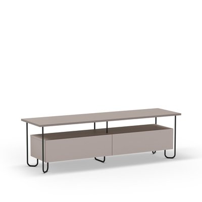 Meuble TV 2 portes avec pieds en métal L150 cm - DILLY CALICOSY