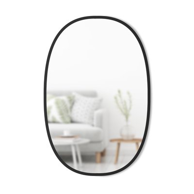 Miroir mural ovale contour caoutchouc - HUB UMBRA