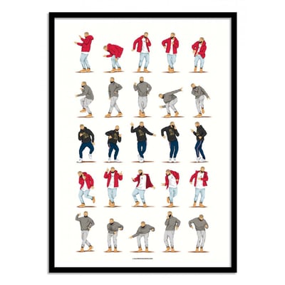 Affiche d'art - Hotline Bling - Nour Tohme WALL EDITIONS