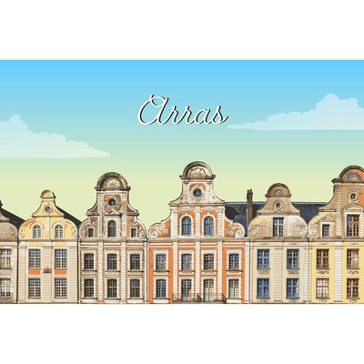 Tableau Mural Illustration Arras CONTEMPORAIN URBAIN CEANOTHE