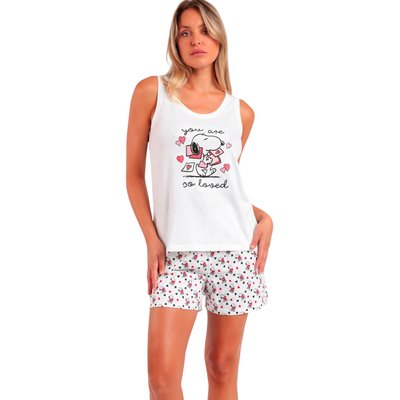 Pyjama short débardeur Peanuts In My Heart ADMAS