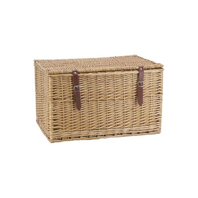 Malle en osier buff brun L62 Grand modèle AUBRY GASPARD