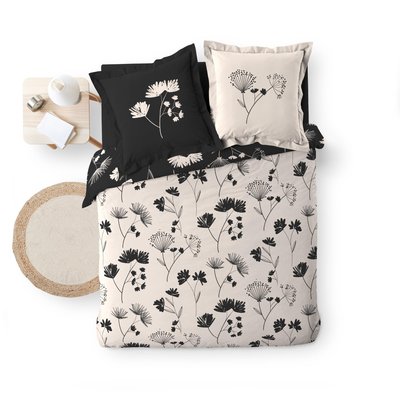 Parure Housse de couette Percale Collection Jolies fleures DOUCEUR D'INTÉRIEUR