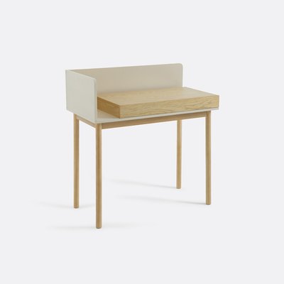 Bureau 1 tiroir, en plaqué chêne, GRAPHY LA REDOUTE INTERIEURS