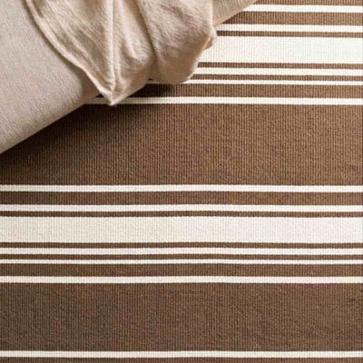 Tapis coton imprimé rayé 120x160cm ORNAMI