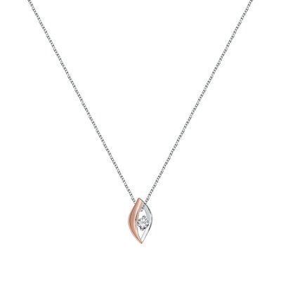 Collier en argent 925 et oxyde de zirconium CLEOR