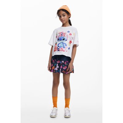 T-shirt cropped Stitch™ 3D DESIGUAL