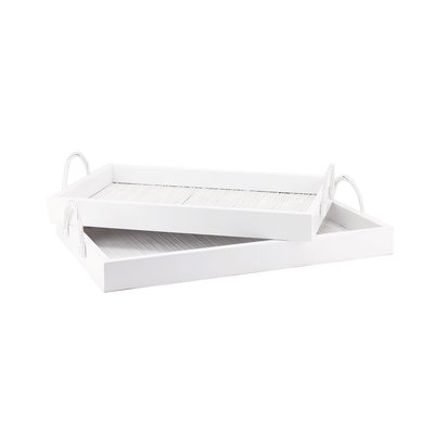 Plateaux en bambou et bois s (Lot de 2) AUBRY GASPARD