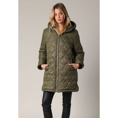 Manteau réversible en sherpa et tissu matelassé EDWINA DEELUXE