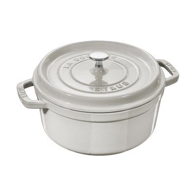 Cocotte ronde 20 cm Truffe blanche STAUB