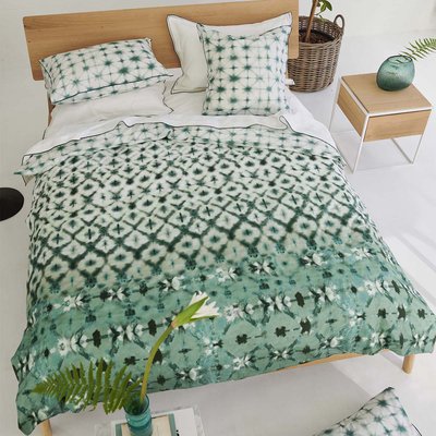 Housse de couette imprimée en percale de coton, KARAOSHI CELADON DESIGNERS GUILD