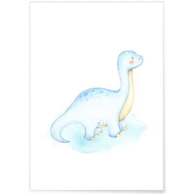 Affiche Enfant Diplodocus L'AFFICHERIE