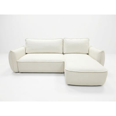 Canapé d'angle convertible 3 places en tissu chenille, ESMEE BOBOCHIC
