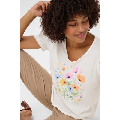 T-shirt à manches courtes CRElvika CREAM