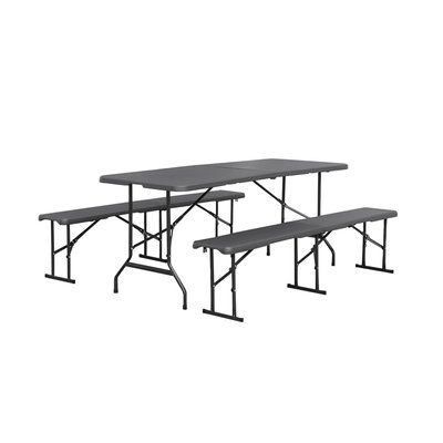 Table + bancs de réception pliante plastique SET DE RÉCEPTION (TABLE + BANCS) FIESTA SWEEEK