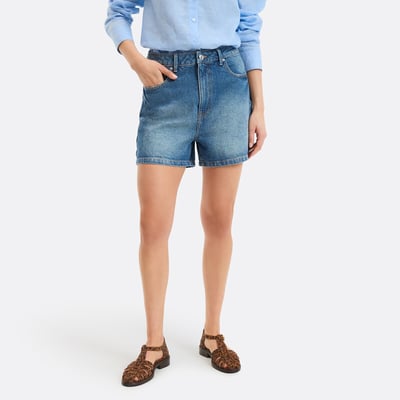 Short en denim, taille haute LA REDOUTE COLLECTIONS