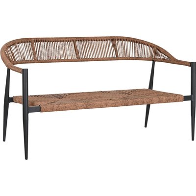 Banc de jardin en résine tressée RECOLLECTION