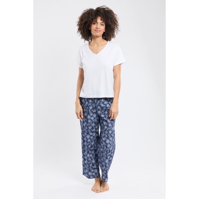 Pyjama motifs fleurs  - coton ARMOR-LUX