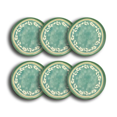 Lot de 6 assiettes à dessert en faience 21cm, CAPRIA NOVASTYL