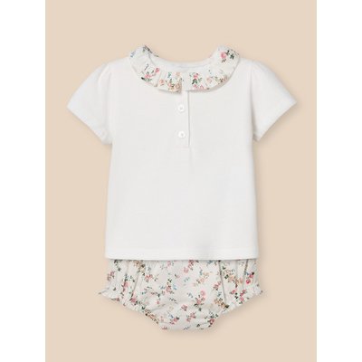 Ensemble T-shirt et bloomer en tissu liberty CYRILLUS