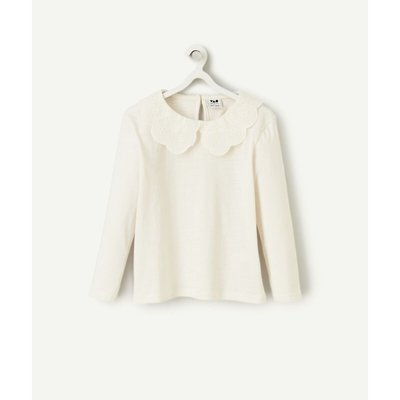 Maglietta con colletto bambina top
