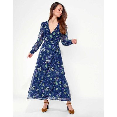 Robe longue fluide voile imprimée MALADA LA FIANCÉE