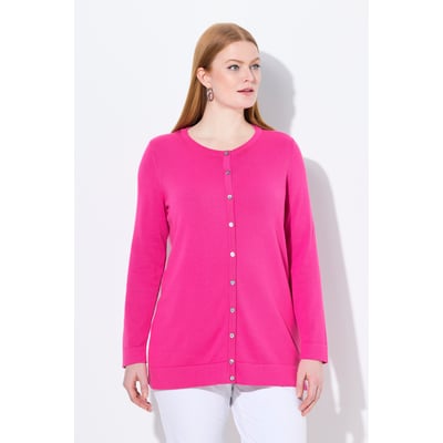 Cardigan twinset en coton Pima. Col rond ULLA POPKEN