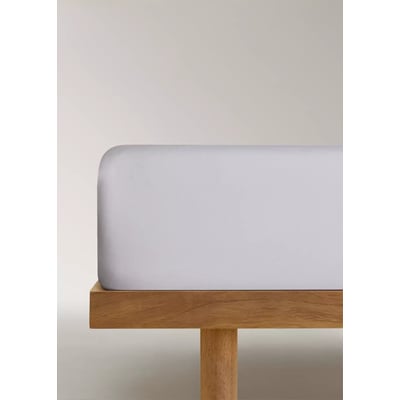 Drap-housse en satin double surpiqûre Lit 90 cm MANGO HOME