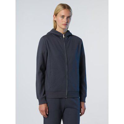 Sweat à capuche zippé avec logo ton sur ton NORTH SAILS