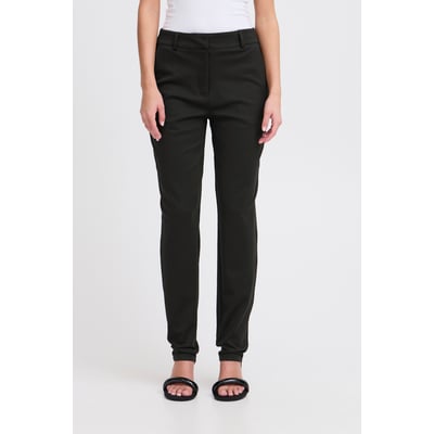 Pantalon coupe classique, jambes droits, taille mi-haute ICHI