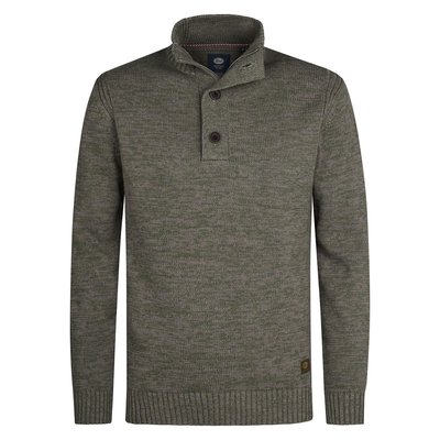 Pull col montant boutonné PETROL INDUSTRIES