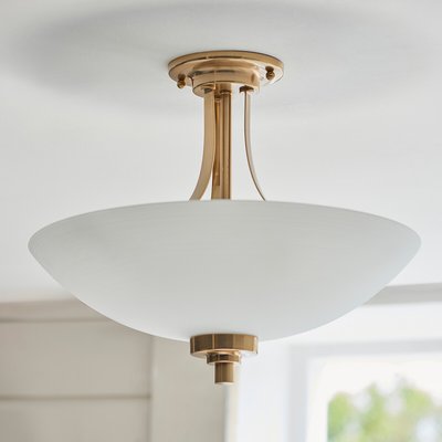 Willow 3 Ceiling Light in Brushed Aged Brass SO'HOME