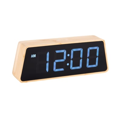 Réveil Bambou CHANGING COLOUR LED KARLSSON