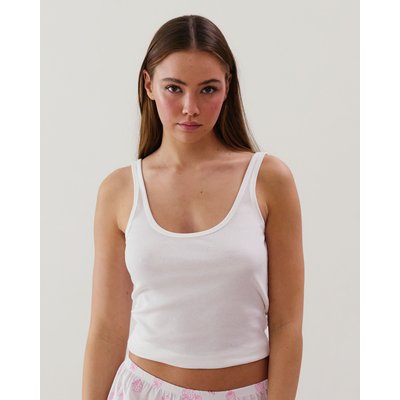 Débardeur en jersey côtelé rose CORENIGHTIZ UNDIZ