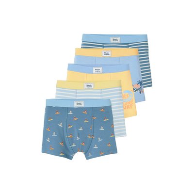 Lot de 5 boxers stretch "surf" VERTBAUDET