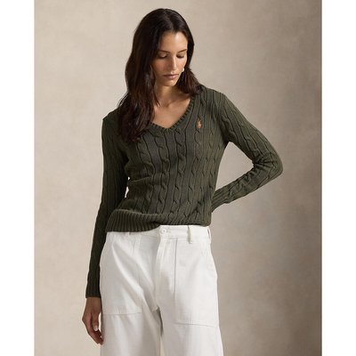 Pull col V manches longues torsadé, KIMBERLY POLO RALPH LAUREN