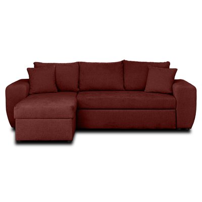 Canapé d'Angle Convertible en Velours 4 places - MILAN LISA DESIGN