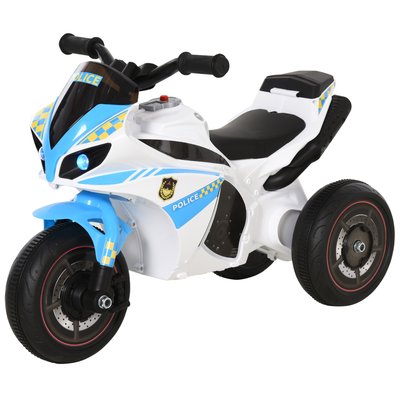 Porteur enfants moto de course effets musicaux et lumineux coffre rangement HOMCOM